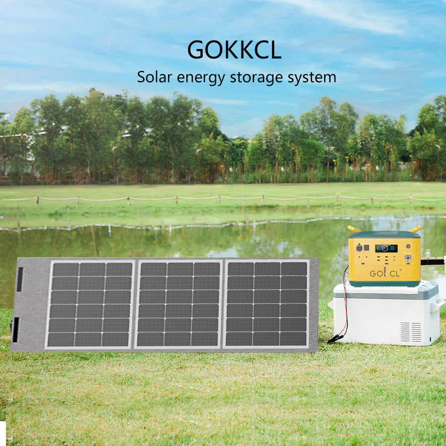 GOKKCL 105W Portable & Foldable Solar Panel